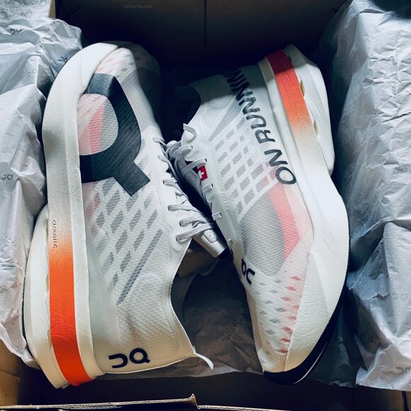 NEW Mens ON Running Brand White/Flame Cloud Cloudboom Strike OC Shoes 2024 12.5 main image 6